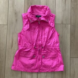Lauren Ralph Lauren Pink Utility Style Vest Woman’s Size Petite LG